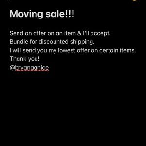 Moving sale!